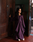 Mini Purple Cowl kaftan