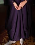 Purple Cowl Dress