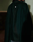Green Velvet Poncho Set