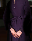 Purple Cowl Dress