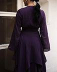 Jay Deep Purple Crinkle Dress