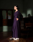 Purple Cowl Dress