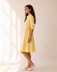 Soléa Shirt Dress - Lemon Butter
