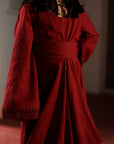 Mini Burgundy Cowl kaftan