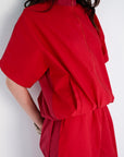 Dual Co-ord - Red/Pink