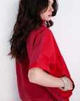Dual Co-ord - Red/Pink