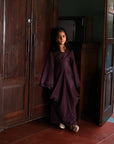 Mini Purple Cowl kaftan