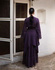 Jay Deep Purple Crinkle Dress