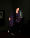 Purple Cowl Dress