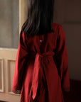 Mini Burgundy Cowl kaftan