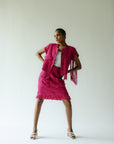 Crochet tassel crinkle Jacket