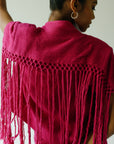 Crochet tassel crinkle Jacket