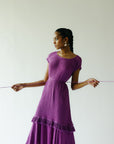 Violet crinkle dress