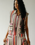 Jacket and skirt set in stripe tweed