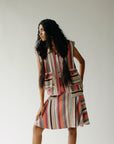 Jacket and skirt set in stripe tweed