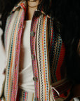 Jacket and skirt set in stripe tweed