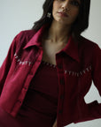 Hewn Carmine Two-piece Set