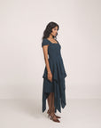Smoked Rich Blue Dress
