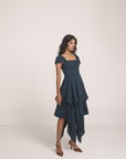 Smoked Rich Blue Dress