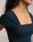 Smoked Rich Blue Dress