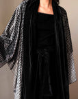 Black Velvet Checkered Set