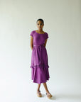 Violet crinkle dress