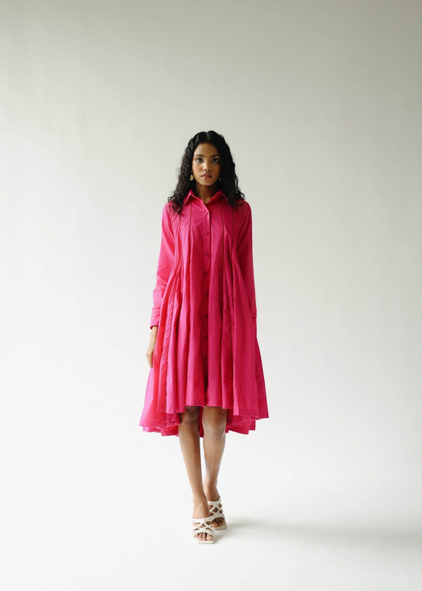 Panel mid-length shirt dress – Phūla