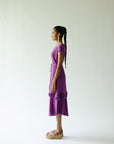 Violet crinkle dress