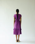Violet crinkle dress