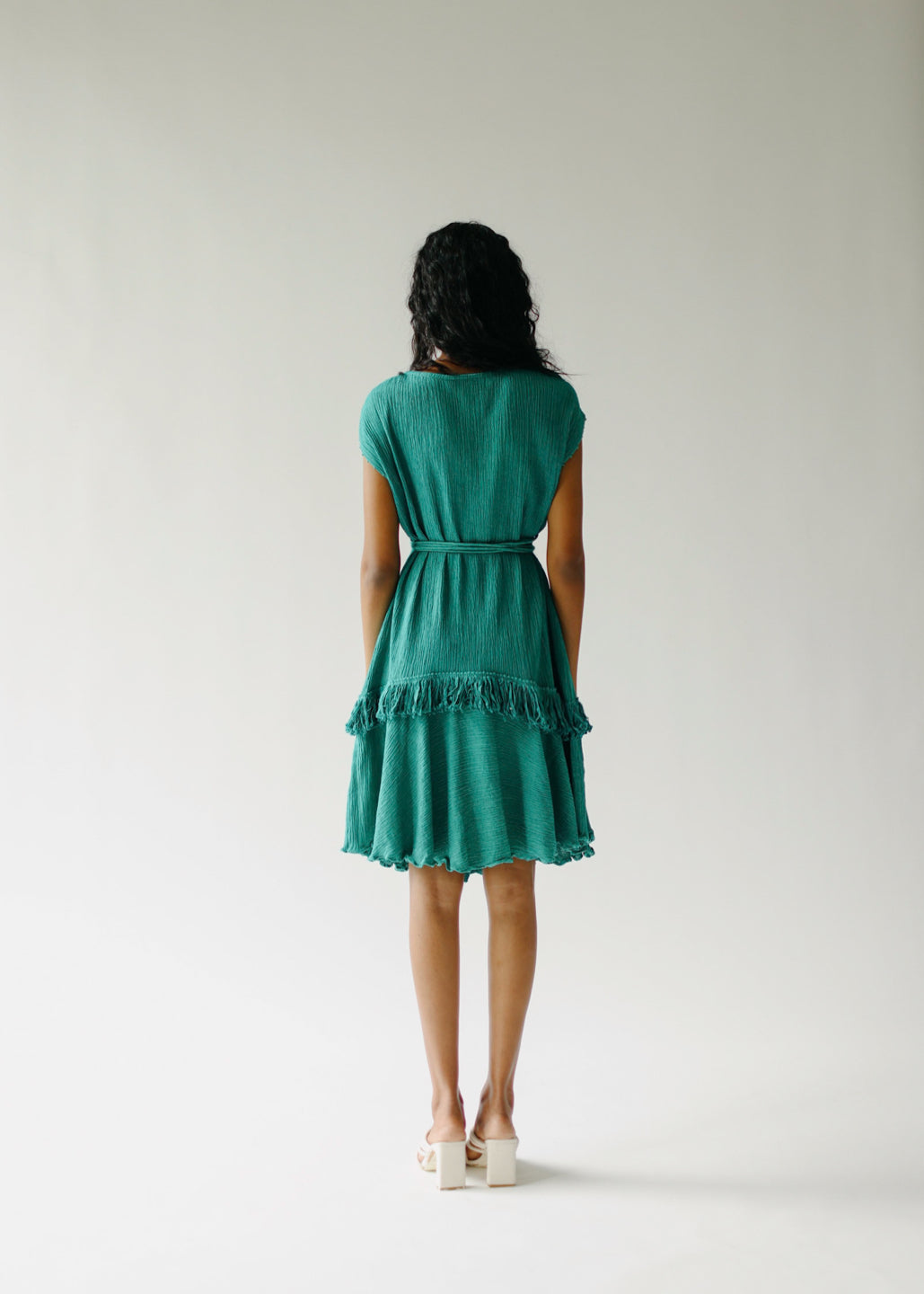 Teal green crinkle dress Phla Teal green crinkle dress Phla