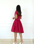 La nature Pink Gathered Dress