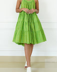 Voluminous Green Dress
