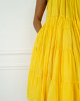 Voluminous Yellow Dress
