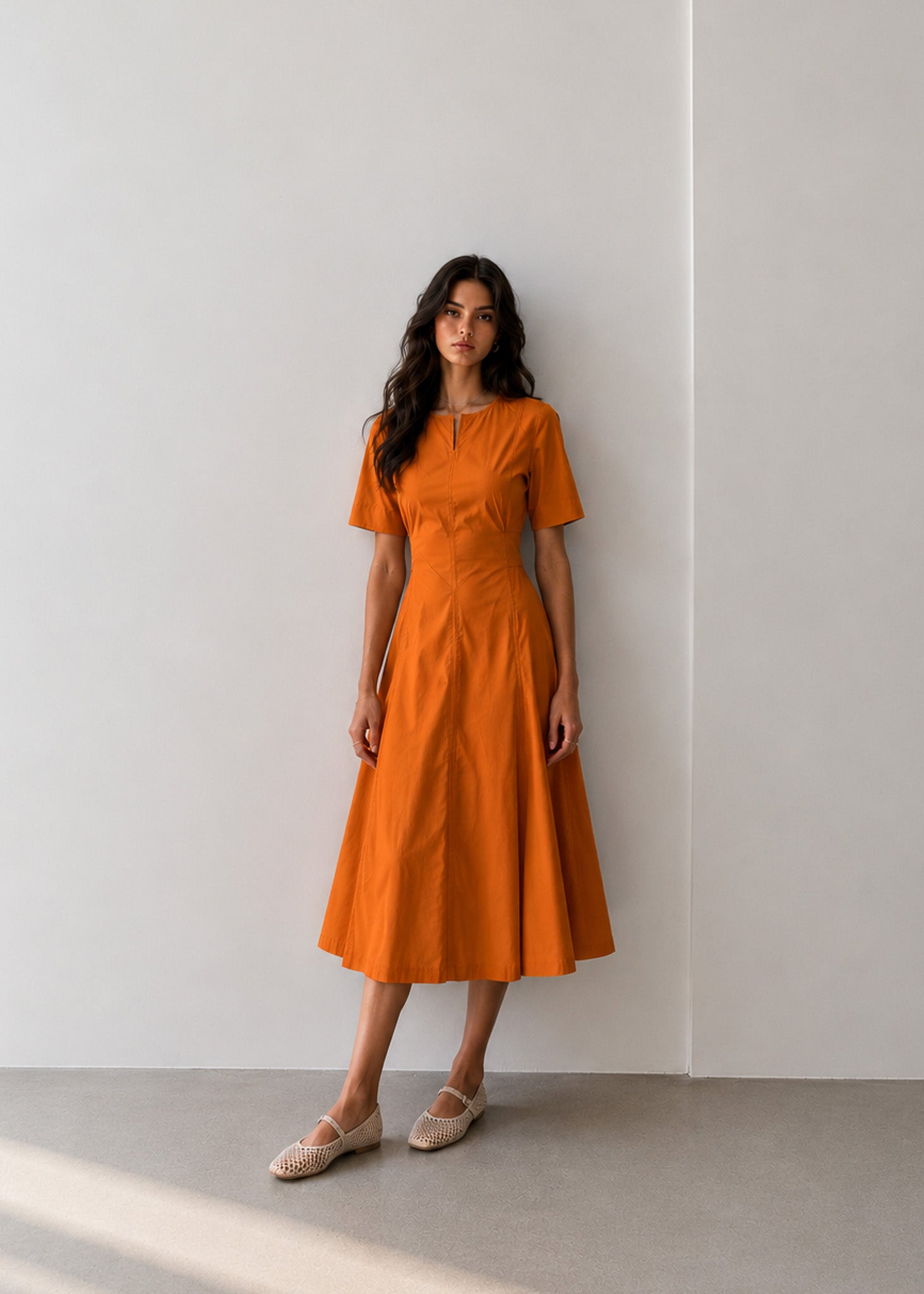 PHŪLA Signature Dress - Sunset Orange