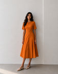 PHŪLA Signature Dress - Sunset Orange