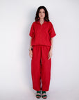 Dual Co-ord - Red/Pink