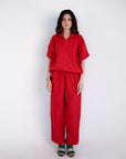 Dual Co-ord - Red/Pink