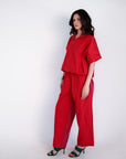Dual Co-ord - Red/Pink