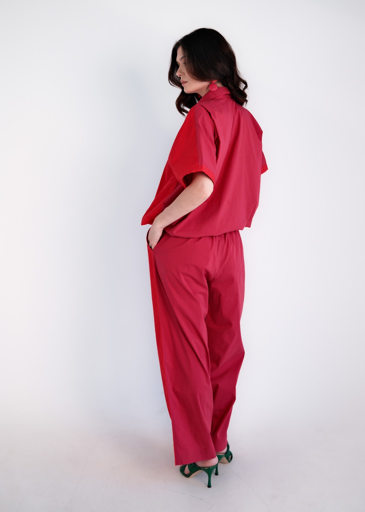 Dual Co-ord - Red/Pink