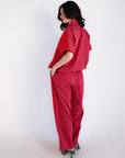 Dual Co-ord - Red/Pink