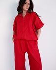 Dual Co-ord - Red/Pink