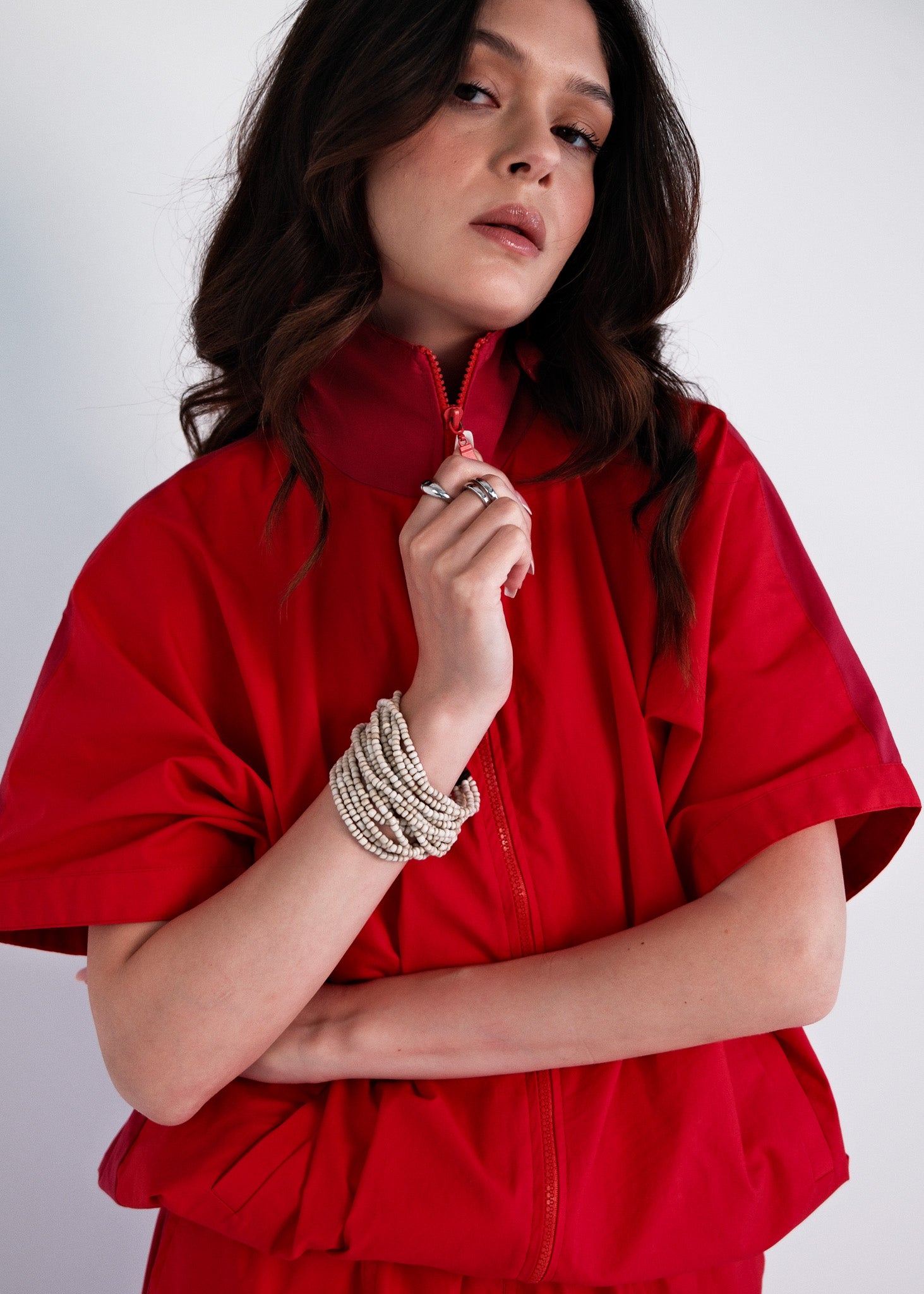 Dual Co-ord - Red/Pink