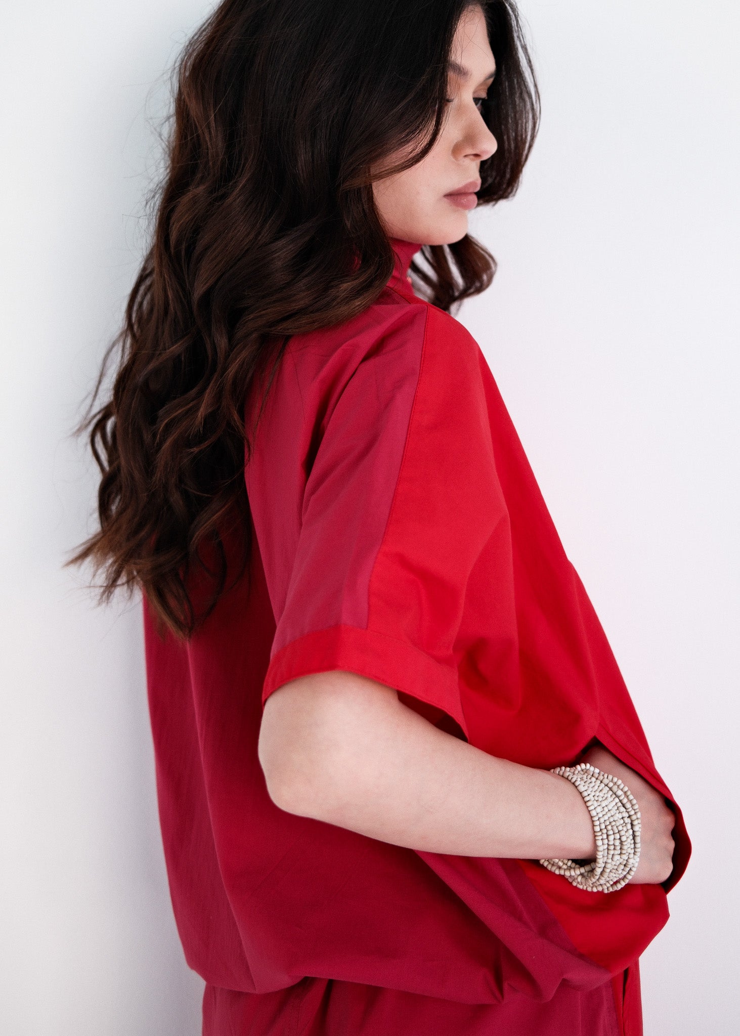 Dual Co-ord - Red/Pink