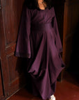 Mini Purple Cowl Dress