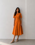 PHŪLA Signature Dress - Sunset Orange