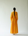 Wrap maxi dress in mango orange