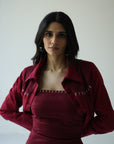 Hewn Carmine Two-piece Set