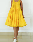 Voluminous Yellow Dress