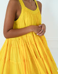 Voluminous Yellow Dress